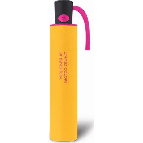 Ομπρέλα βροχής γυναικεία αυτόματη BENETTON Super Mini AC διάφορα χρώματα (1 τεμάχιο) (4077)